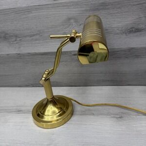 Brass Adjustable Desk Lamp Piano Lamp Reading Light VTG